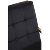 Luxe Black Velvet Gold Chair