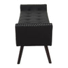 Modern Black Fabric Bench