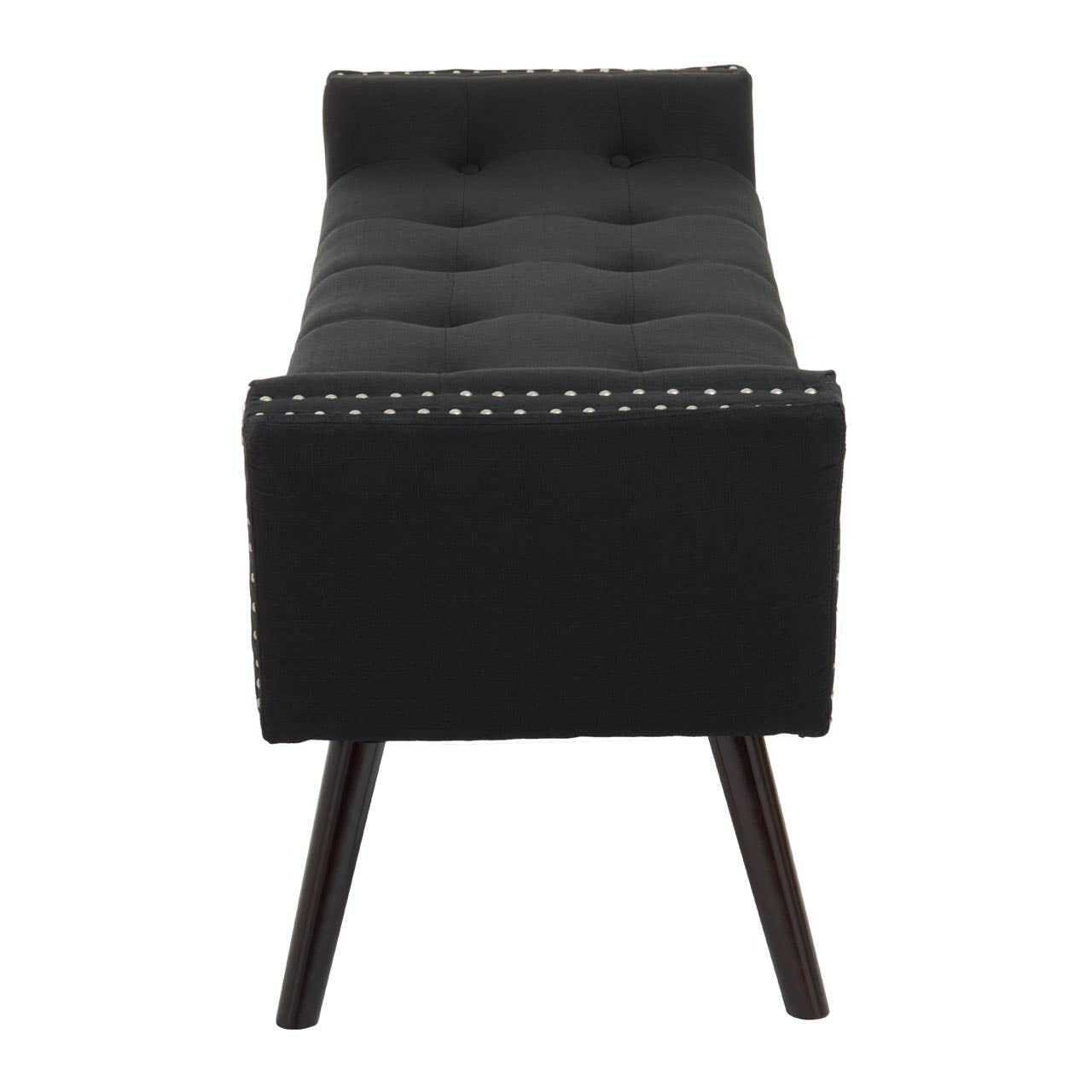 Modern Black Fabric Bench