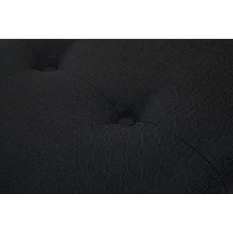 Modern Black Fabric Bench