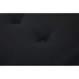 Modern Black Fabric Bench