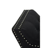 Modern Black Fabric Bench