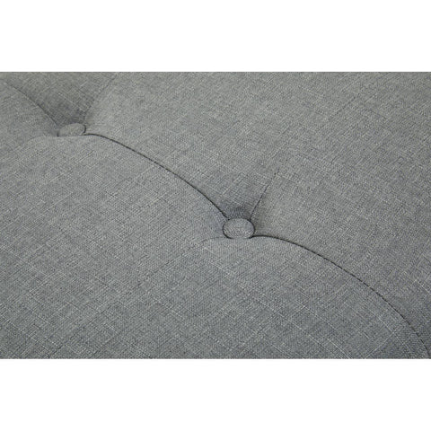 Modern Grey Fabric Bench