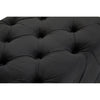Luxe Black Velvet Tufted Bench