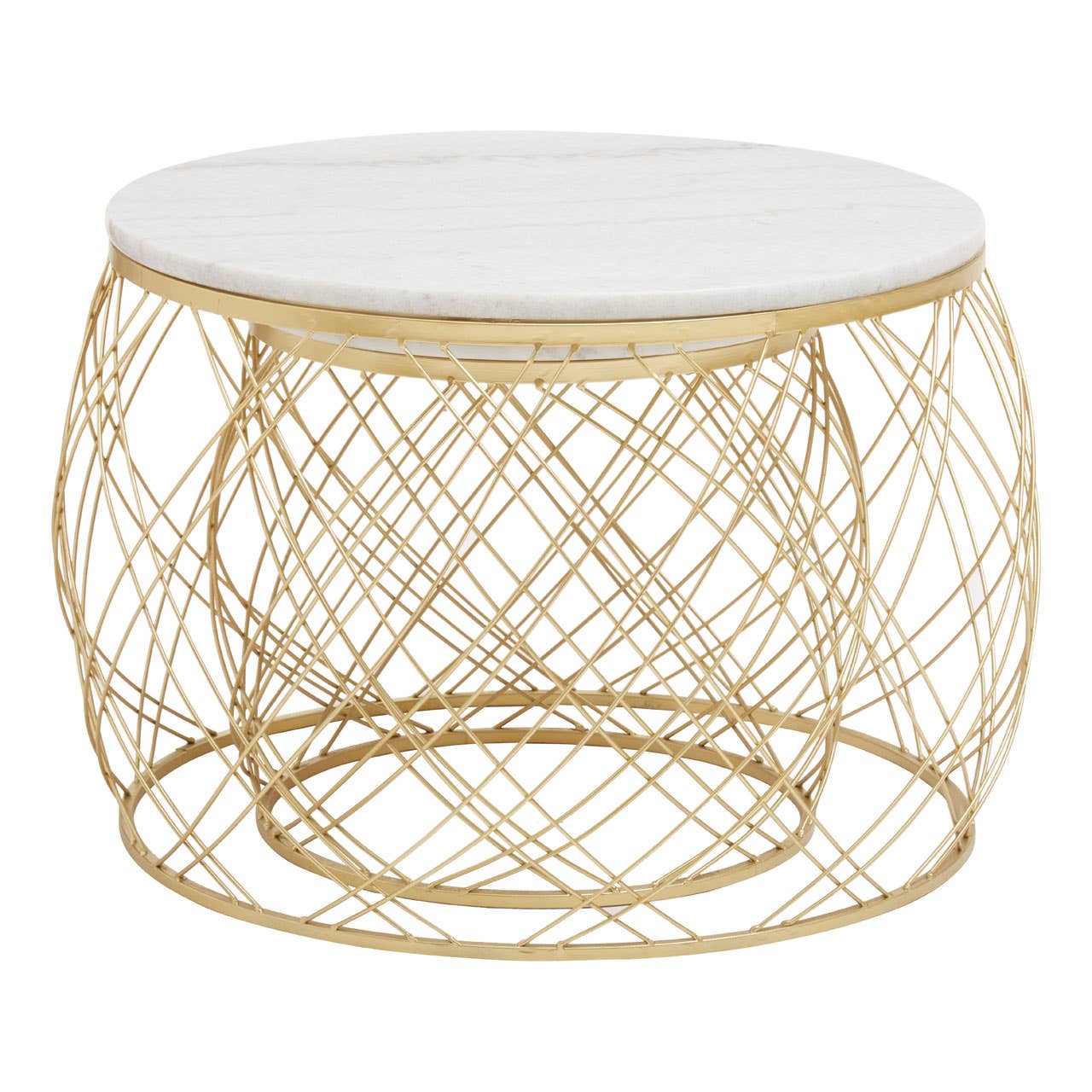 Luxe Marble Side Table Set