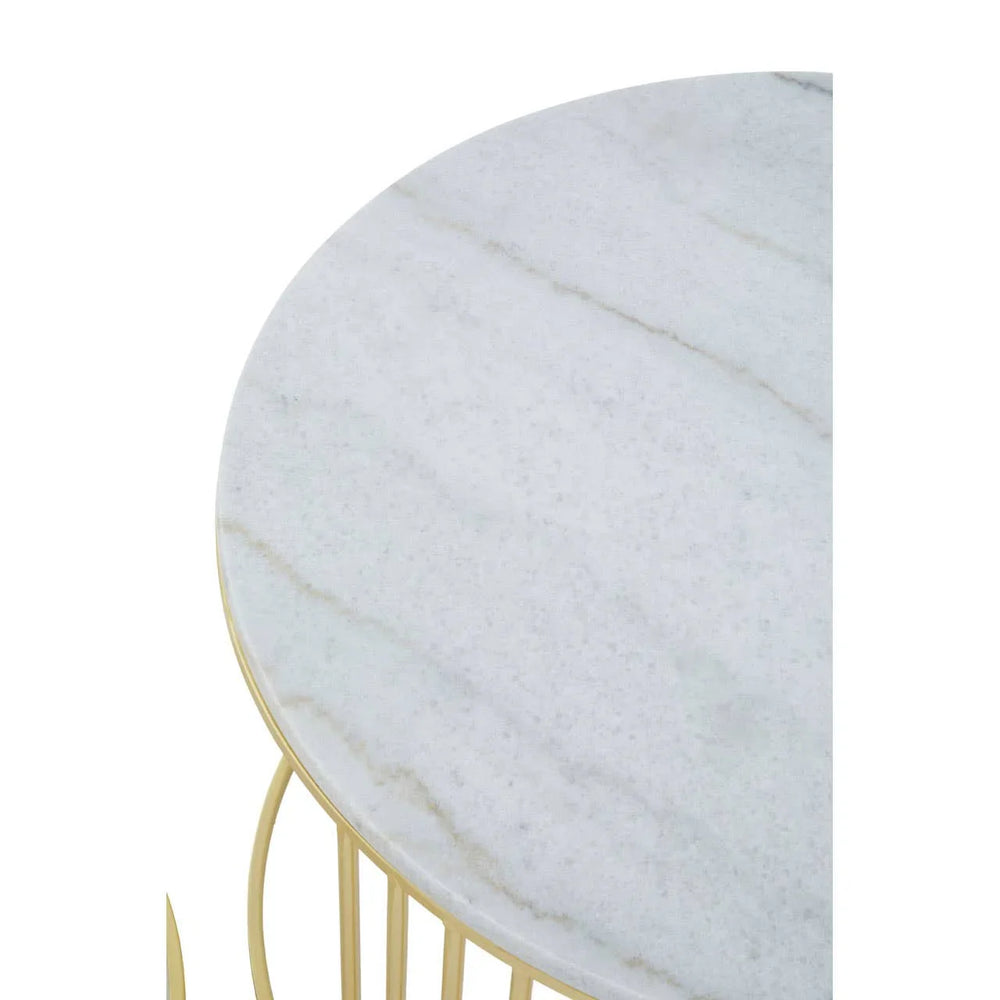 Marble & Gold Side Tables
