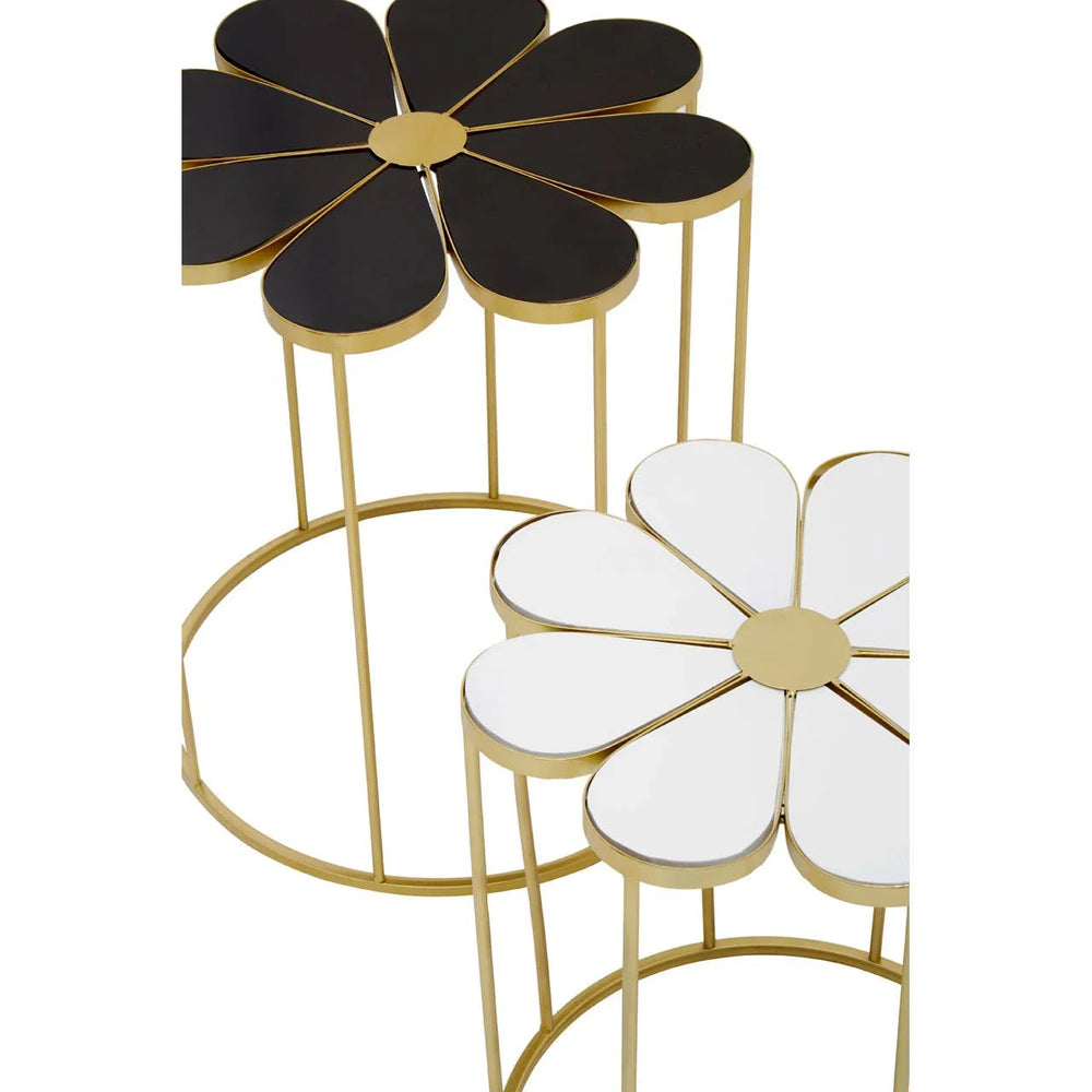 Modern Flower Petal Tables Duo
