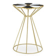 Monochrome Flower Petal Side Table