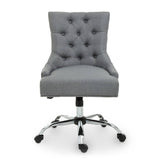 Sleek Grey Swivel Office Chair