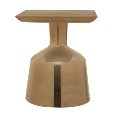 Golden Angular Iron Side Table