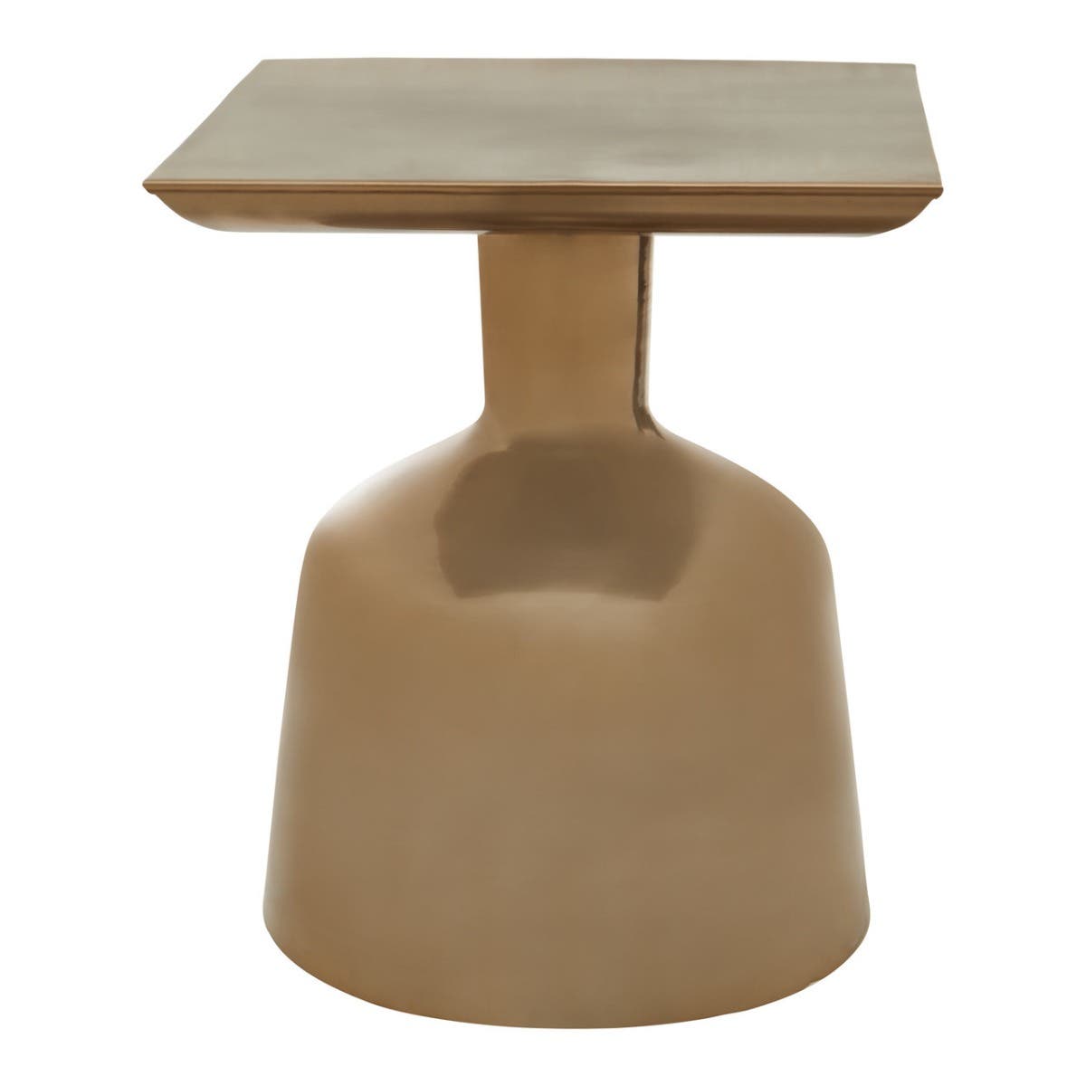 Golden Angular Iron Side Table