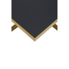 Golden Frame Black Glass Coffee