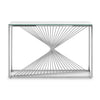 **Elegant Silver Console Table**