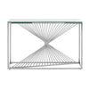 **Elegant Silver Console Table**