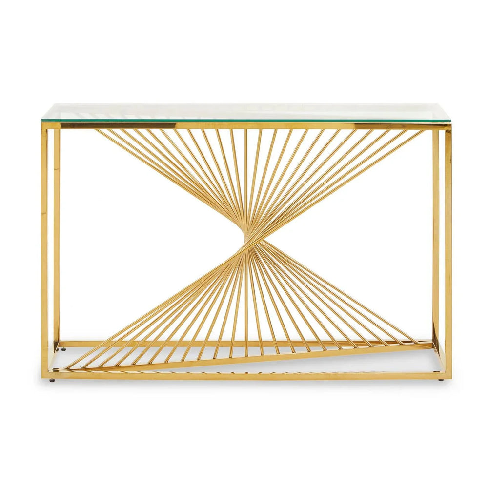 Golden Charm Console Table