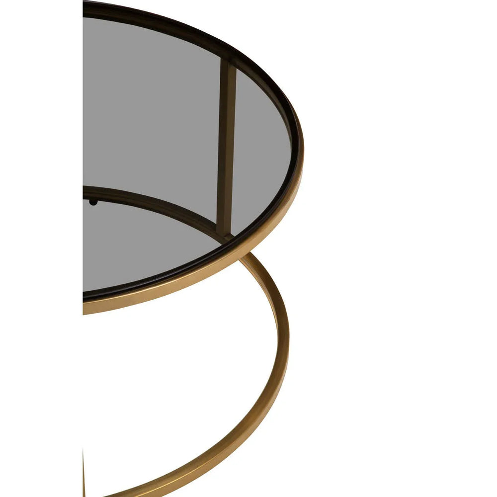 Gold & Black Glass Coffee