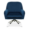 Luxe Midnight Velvet Accent Chair
