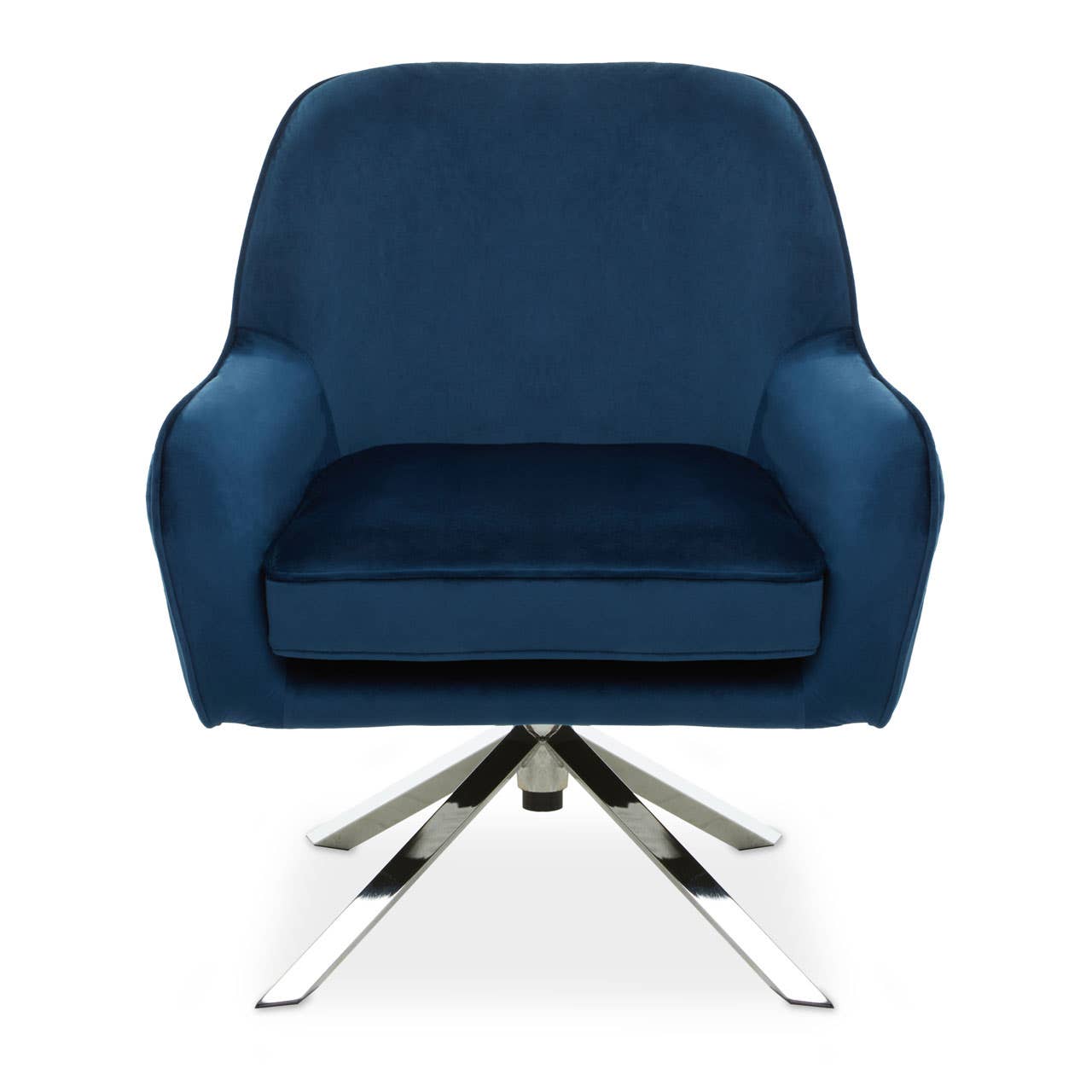 Luxe Midnight Velvet Accent Chair