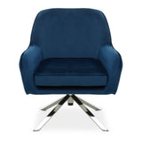 Luxe Midnight Velvet Accent Chair
