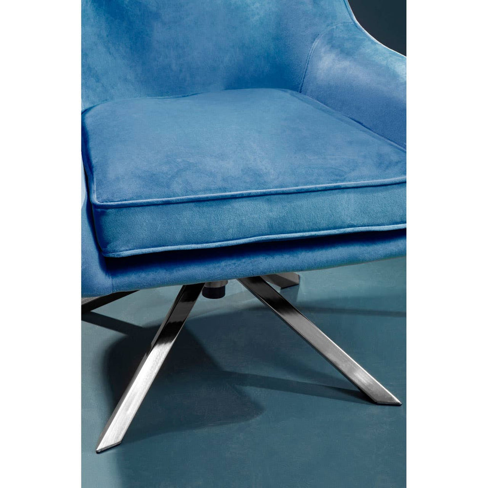 Luxe Midnight Velvet Accent Chair