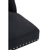 Plush Black Swivel Office Chair