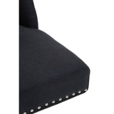 Plush Black Swivel Office Chair