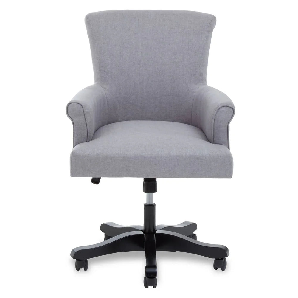 Sleek Grey Swivel Office Chair