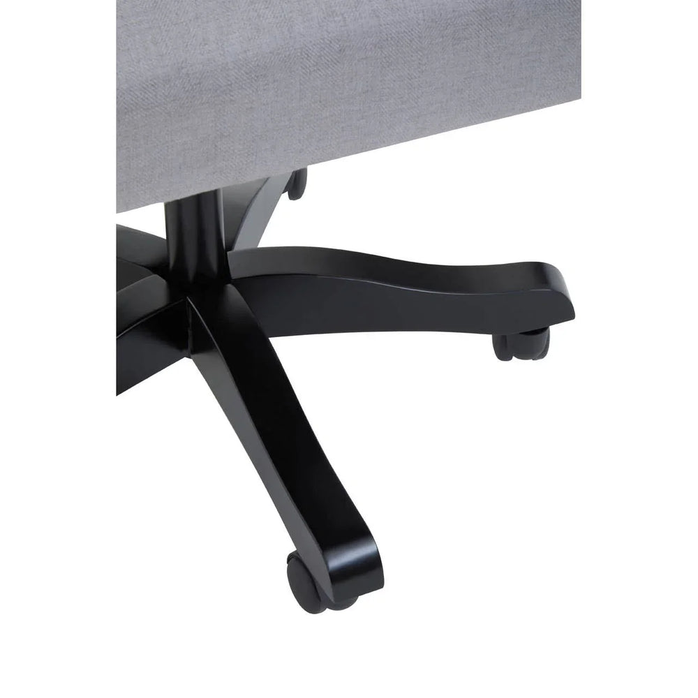 Sleek Grey Swivel Office Chair