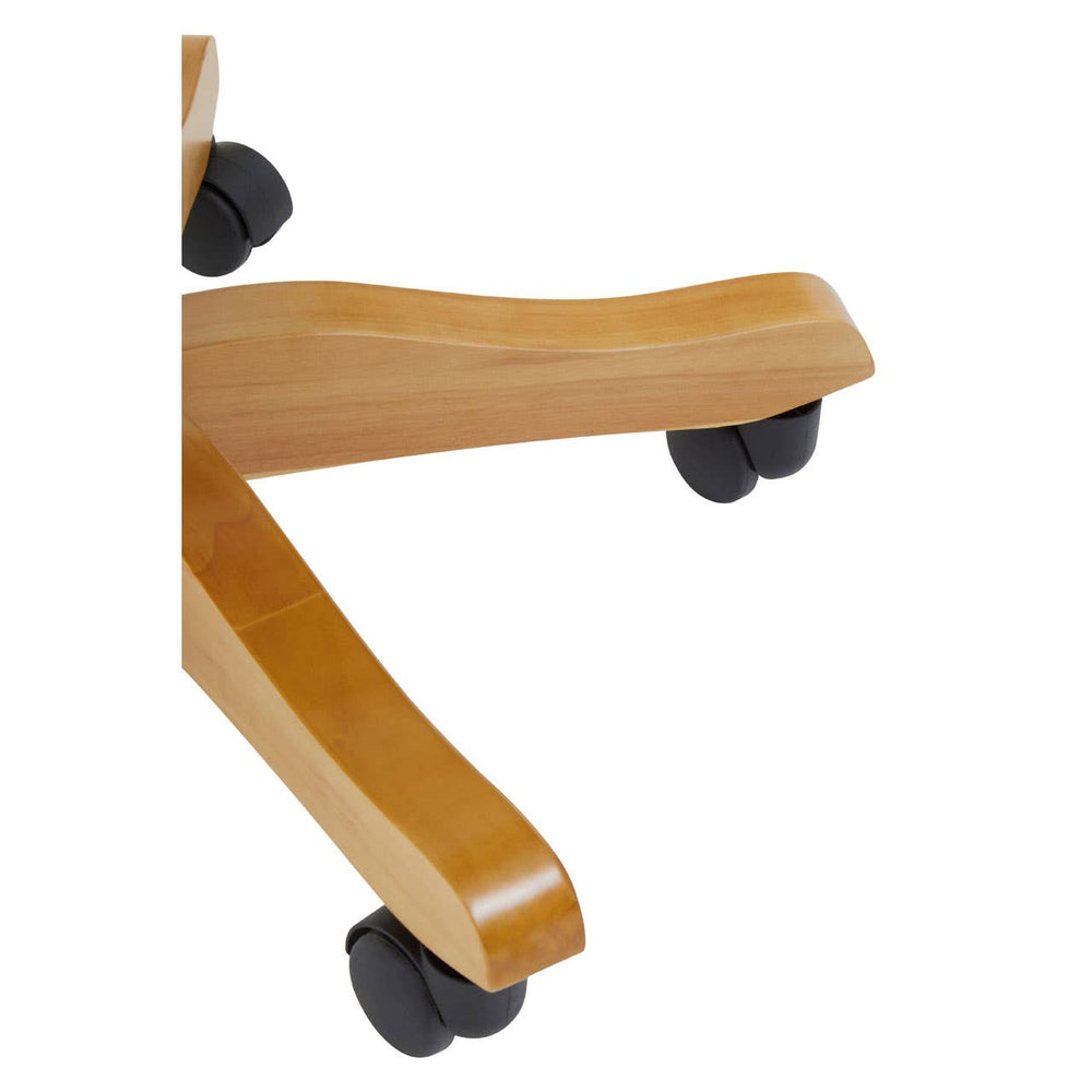 Winged Natural Fabric Office Chair