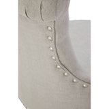Winged Natural Fabric Office Chair