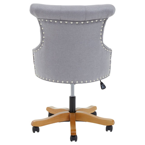 Grey Wingback Office Chair
