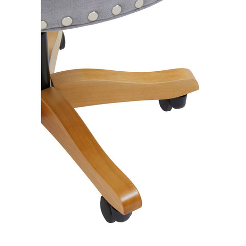 Grey Wingback Office Chair