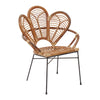 Boho Chic Rattan Petal Chair