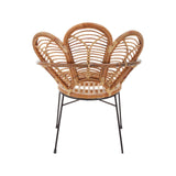 Boho Chic Rattan Petal Chair