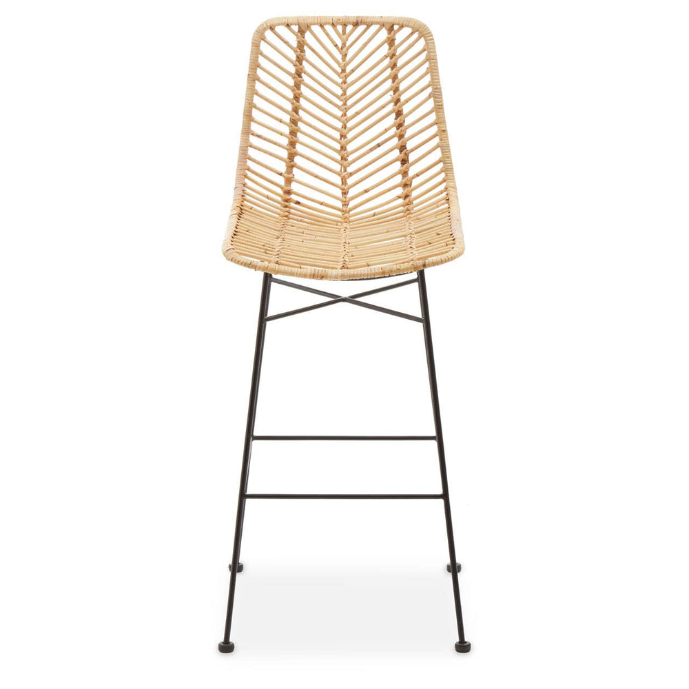 Rattan Curved Bar Chair