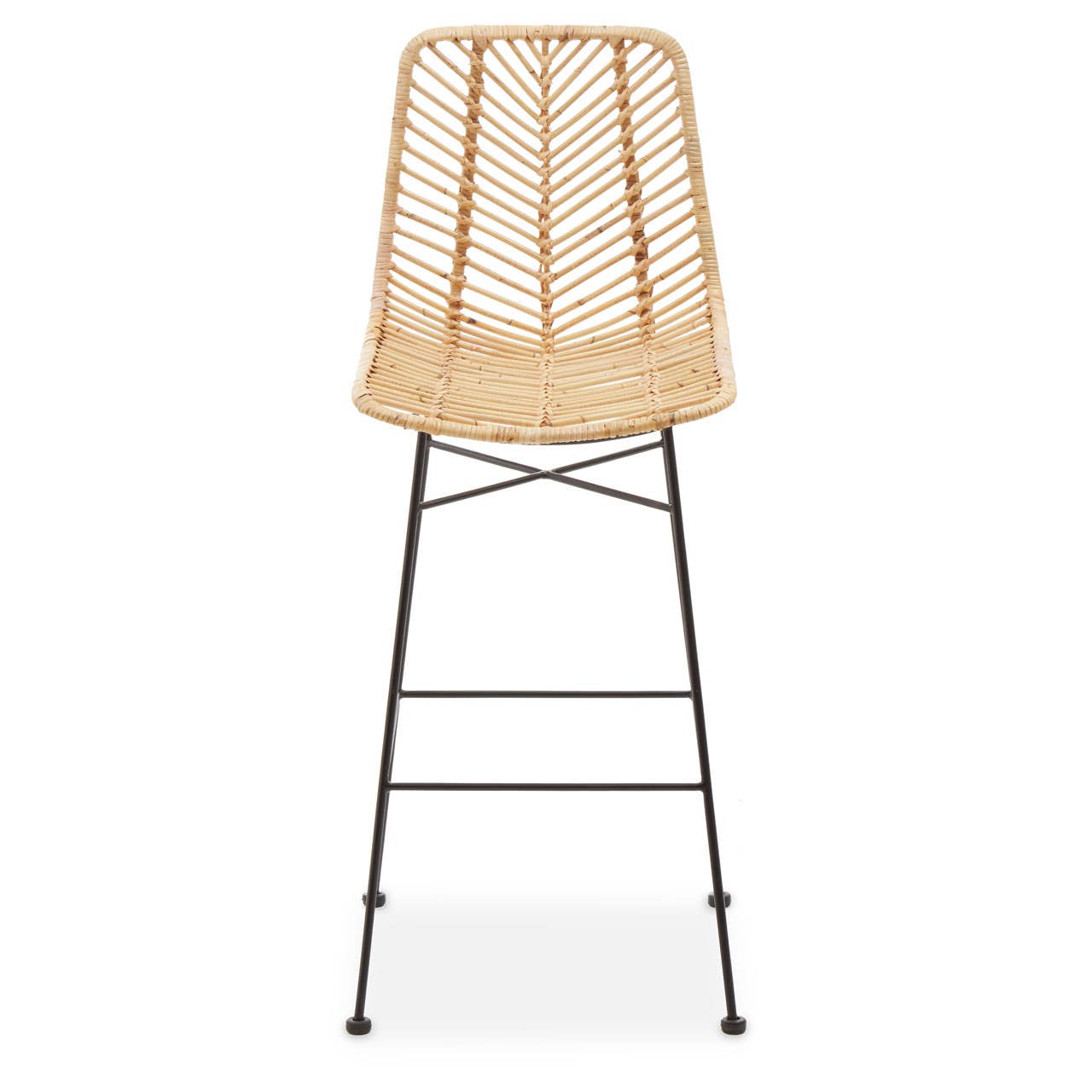 Rattan Curved Bar Chair
