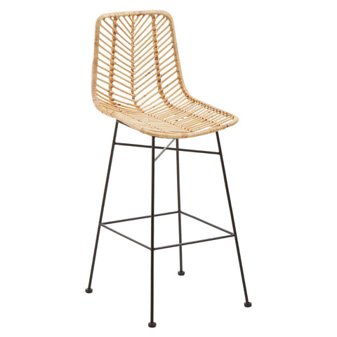 Rattan Curved Bar Chair