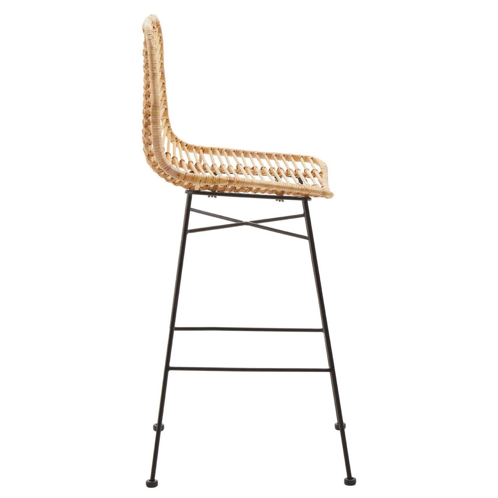 Rattan Curved Bar Chair