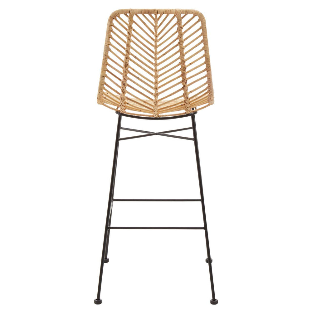 Rattan Curved Bar Chair