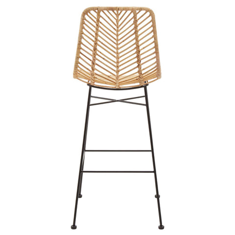 Rattan Curved Bar Chair
