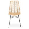 Curved Rattan Accent Chair