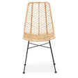 Curved Rattan Accent Chair