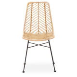 Curved Rattan Accent Chair