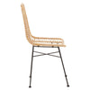 Curved Rattan Accent Chair