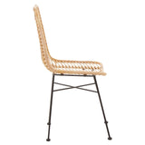 Curved Rattan Accent Chair