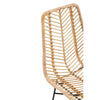Curved Rattan Accent Chair