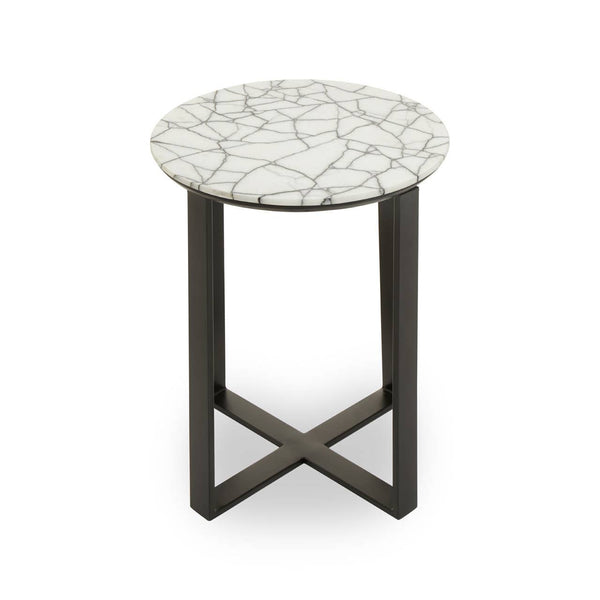 Marble Iron Side Table
