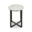 Marble Iron Side Table