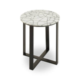 Marble Iron Side Table