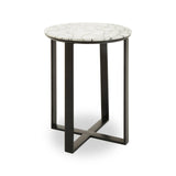 Marble Iron Side Table